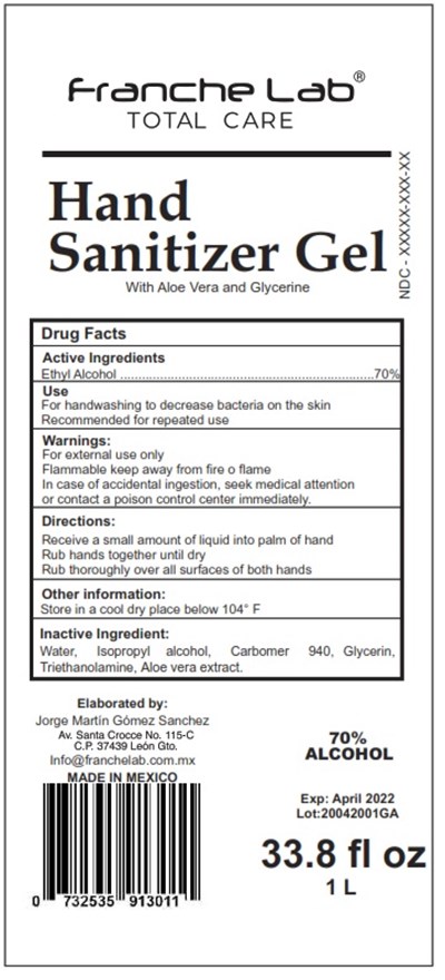 33.8 fl oz Label - .01 Hand Sanitizer 1000 mL